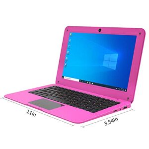 HBESTORE 10.1Inch Portable Laptop Mini Computer Ultra Thin Notebook with Apollo Lake N3350 ,6GB RAM and 64GB Storage with Windows10 OS (Pink).