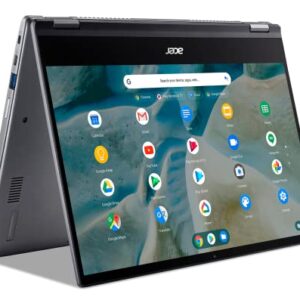 Acer Chromebook Enterprise Spin 514 Convertible Laptop | AMD Ryzen 5 3500C | 14" Full HD IPS Touch Display | 8GB DDR4 | 128GB SSD | microSD | Wi-Fi 5 | Backlit Keyboard | Chrome OS | CP514-1WH-R1H8