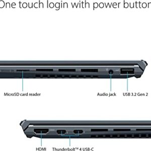 ASUS 2023 Zenbook 14X 14 2.8K HDR OLED Slim Laptop PC 12th Intel 14-Core i7-12700H Iris Xe Graphics 16GB DDR5 1TB NVMe SSD WiFi 6E 2xThunderbolt4 Backlit KB Fingerprint Windows 11 w/ RE 32GB USB