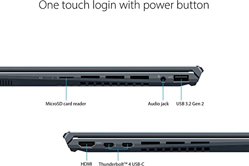 ASUS 2023 Zenbook 14X 14 2.8K HDR OLED Slim Laptop PC 12th Intel 14-Core i7-12700H Iris Xe Graphics 16GB DDR5 1TB NVMe SSD WiFi 6E 2xThunderbolt4 Backlit KB Fingerprint Windows 11 w/ RE 32GB USB