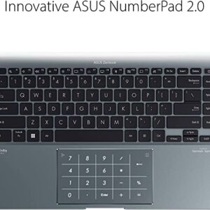 ASUS 2023 Zenbook 14X 14 2.8K HDR OLED Slim Laptop PC 12th Intel 14-Core i7-12700H Iris Xe Graphics 16GB DDR5 1TB NVMe SSD WiFi 6E 2xThunderbolt4 Backlit KB Fingerprint Windows 11 w/ RE 32GB USB