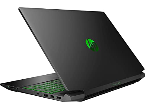 HP 2022 Pavilion Gaming 15.6" FHD IPS Laptop, AMD Ryzen 5-5600H (Beats i7-9750H), 32GB RAM, 1TB HDD+1TB SSD, Backlit Keyboard, GeForce GTX 1650, Win 11, Acid Green, 32GB SnowBell USB Card