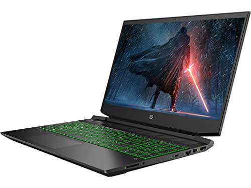 HP 2022 Pavilion Gaming 15.6" FHD IPS Laptop, AMD Ryzen 5-5600H (Beats i7-9750H), 32GB RAM, 1TB HDD+1TB SSD, Backlit Keyboard, GeForce GTX 1650, Win 11, Acid Green, 32GB SnowBell USB Card