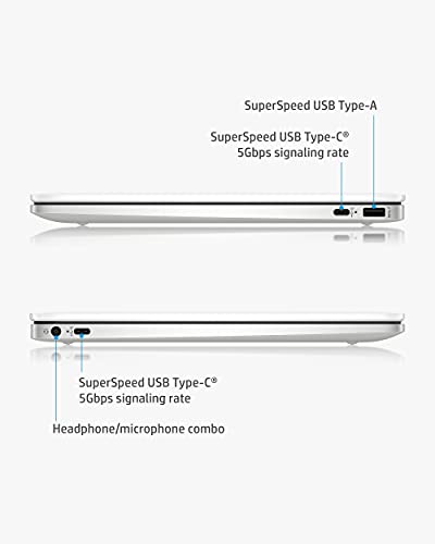 HP Chromebook 14 Laptop, Intel Celeron N4000 Processor, 4 GB RAM, 32 GB eMMC, 14” HD Display, Chrome, Lightweight Computer with Webcam and Dual Mics, Home, School, Music, Movies (14a-na0021nr, 2021)