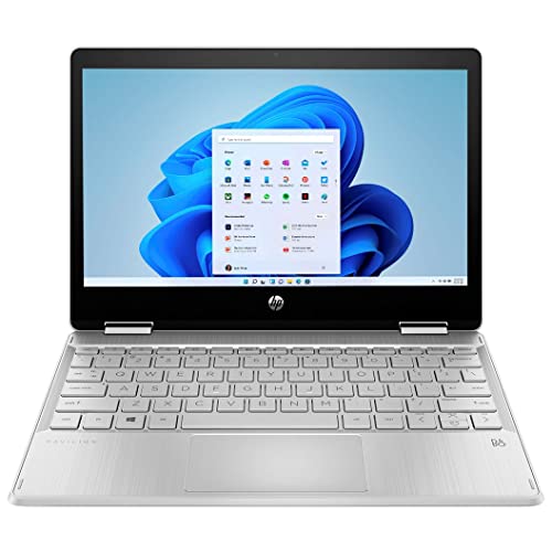 HP Pavilion x360 2-in-1 Laptop, 11.6" HD IPS Touchscreen Display, 4-Core Pentium Silver N5030 up to 3.1GHz, UHD Graphics 605, 4GB DDR4 RAM, 512GB PCIe SSD, USB-C, HDMI, SD Reader, Win 11