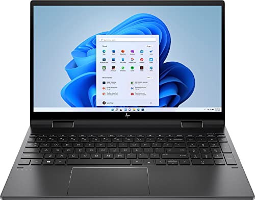 2022 HP Envy x360 15.6" FHD IPS Touchscreen Premium 2-in-1 Laptop, Gen 4 AMD 6-Cores Ryzen 5 5625U Upto 4.3GHz, 32GB RAM, 2TB PCIe SSD, Backlit Keyboard, Windows 11 Home + HDMI Cable, Black