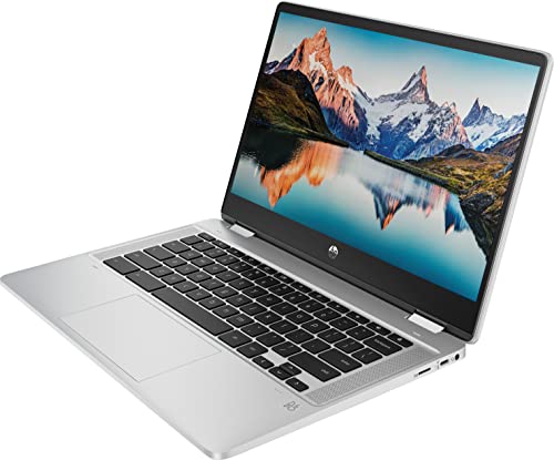 2022 HP Convertible 2-in-1 Chromebook Laptop, 14" HD IPS Touchscreen, Intel Celeron Processor up to 2.75GHz, 4GB Ram, 32GB SSD, Super-Fast 6th Gen WiFi, Chrome OS(Renewed) (Dale Silve)