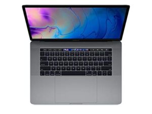 apple macbook pro 15-inch w/ touch bar (mid 2018), 220ppi retina display, 6-core intel core i7, 256gb pcie ssd, 16gb ram, macos 10.13, space gray (renewed)