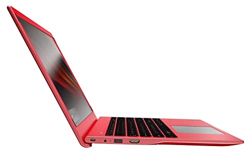 Gateway 15.6 FHD Ultra Slim Notebook in Red Intel Quad Core up to 3.1Ghz 4GB DDR4 128GB SSD Tuned by THX Audio HDMI Cortana Webcam Windows 11 (Renewed)