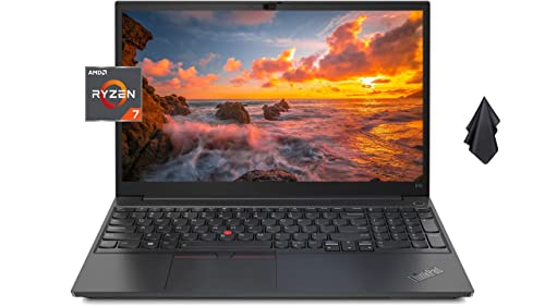 Lenovo ThinkPad E15 Business Laptop, 15.6" FHD IPS Anti-Glare Display, AMD Ryzen 7 5700U(Beat i7-1260U), HDMI, Webcam, WiFi 6, Fingerprint Reader, Windows 11 Pro (24GB RAM | 1TB PCIe SSD)