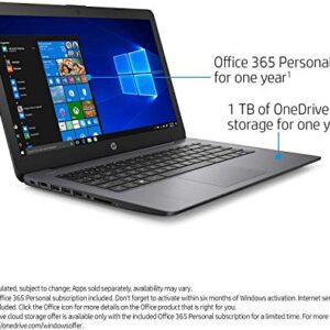 HP 2022 Stream 14" HD Thin and Light Laptop, Intel Celeron N4000 Processor, 4GB RAM, 64GB eMMC, HDMI, Webcam, WiFi, Bluetooth, 1 Year Office 365, Windows 10 S, Brilliant Black, W/ IFT Accessories