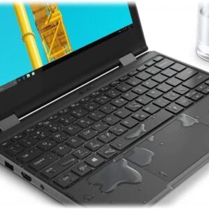 Lenovo 11.6" 2-in-1 Touchscreen Ultra Slim Laptop, Quad-Core N4120 up to 2.6GHz, 4GB RAM, 64GB SSD, WiFi, Bluetooth, Hugo Tech Mart Pen, Charcoal, Windows 11 Pro Edu