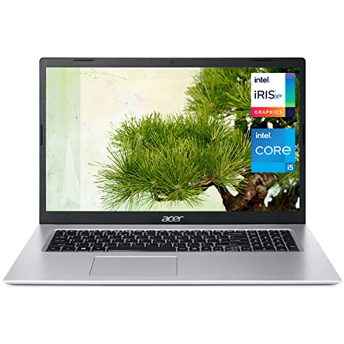 Acer Aspire 3 Laptop, 17.3 inch Full HD IPS Display, 11th Gen Intel Core i5-1135G7 (Beats i7-1065G7), Intel Iris Xe Graphics, Compact Design, Long Battery Life, 12GB RAM, 512GB SSD, Windows 11