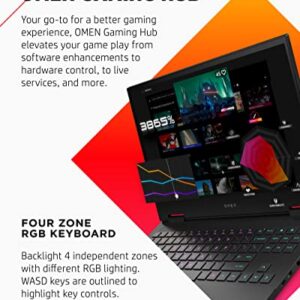 HP OMEN 15 Gaming Laptop, NVIDIA GeForce RTX 3060, 11th Generation Intel Core i7-11800H, 8 GB RAM, 512 GB SSD, 15.6” 144 Hz Full HD Display, Windows 10 Home, RGB Backlit Keyboard (15-ek1010nr, 2021)