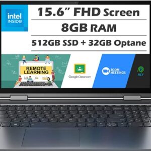 Lenovo Yoga C740 2-in-1 Laptop (2021 Latest Model), 15.6” FHD Touchscreen, Intel Core i5-10210U Processor, 8GB RAM, 512GB SSD + 32GB Optane, Backlit Keyboard, Fingerprint Reader, Windows 10 + Nly MP