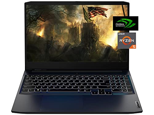 Gaming Laptop by Lenovo – Ideapad for Laptop Gamer, 2022 Upgraded Version, 15.6" FHD 120, AMD Ryzen 5 5600H, 8GB RAM, 256GB SSD, NVIDIA GeForce RTX 3050 Ti, Backlit Keyboard, Windows 11, ROKC MP