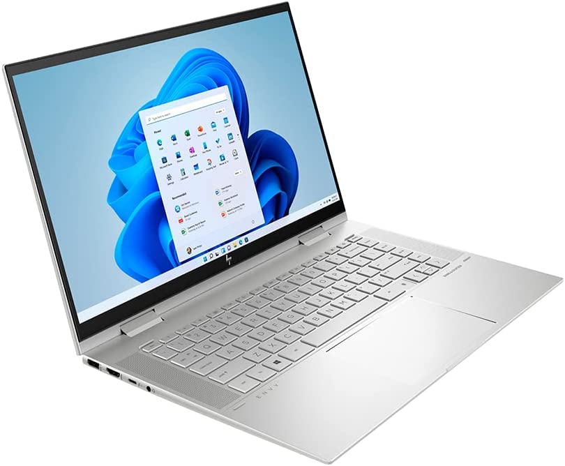 2022 HP Envy X360 2-in-1 15.6" FHD Touchscreen Laptop Computer, Intel Core i7-1165G7, 32GB RAM, 2TB PCIe SSD, Backlit Keyboard, Iris Xe Graphics, B&O Audio, Windows 11, Silver, 32GB USB Card