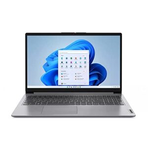 lenovo ideapad 1i 15.6″ laptop with windows 11 home – intel core i5 processor – 8gb ram memory – 256gb ssd storage – gray (82qd003vus)