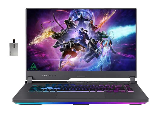 ASUS 2022 ROG Strix G15 15.6" FHD 144Hz Gaming Laptop, AMD Ryzen 7-4800H, 32GB RAM, 2TB PCIe SSD, RGB Backlit Keyboard, GeForce RTX 3060 6G, Wi-Fi 6, Win 11 Pro, Gray, 32GB Snowbell USB Card