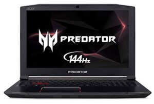 acer predator helios 300 gaming laptop pc, 15.6″ fhd ips w/ 144hz refresh, intel i7-8750h, gtx 1060 6gb, 16gb ddr4, 256gb nvme ssd, aeroblade metal fans ph315-51-78np