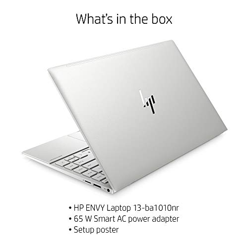 HP ENVY 13 Laptop, Intel Core i7-1165G7, 8 GB DDR4 RAM, 256 GB SSD Storage, 13.3-inch FHD Touchscreen Display, Windows 10 Home With Fingerprint Reader, Camera Kill Switch (13-ba1010nr, 2020 Model)