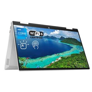 hp pavilion x360 2-in-1 laptop, 15.6″ fhd touchscreen, intel i5-1135g7, 32gb ram, 512gb ssd, webcam, backlit keyboard, hdmi, micro sd card reader, wi-fi 6, windows 11 home, silver
