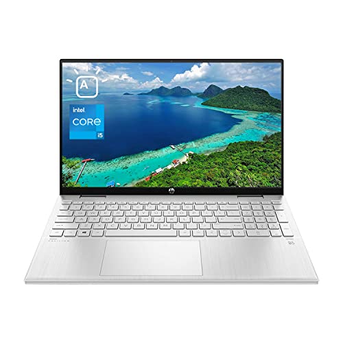 HP Pavilion x360 2-in-1 Laptop, 15.6" FHD Touchscreen, Intel i5-1135G7, 32GB RAM, 512GB SSD, Webcam, Backlit Keyboard, HDMI, Micro SD Card Reader, Wi-Fi 6, Windows 11 Home, Silver