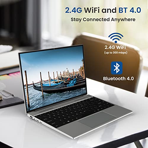 XOPPOX Windows 10 Laptop 2022 New 13.5 Inch Computer Laptop with Intel Celeron Dual Core 8GB RAM 128GB SSD, 2.4G WiFi, USB 3.0, Bluetooth 4.0 for Business or Student