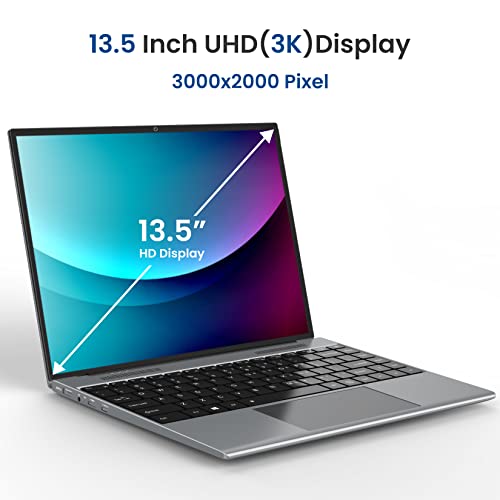 XOPPOX Windows 10 Laptop 2022 New 13.5 Inch Computer Laptop with Intel Celeron Dual Core 8GB RAM 128GB SSD, 2.4G WiFi, USB 3.0, Bluetooth 4.0 for Business or Student