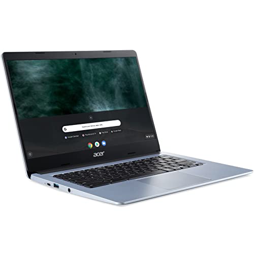 Acer Chromebook 314 14" FHD Laptop Computer, Intel Celeron N4020 up to 2.8GHz, 4GB LPDDR4 RAM, 64GB eMMC, 802.11AC WiFi, Bluetooth 5.0, USB Type-C, Silver, Chrome OS, BROAGE 3 Feet USB Extension Cable