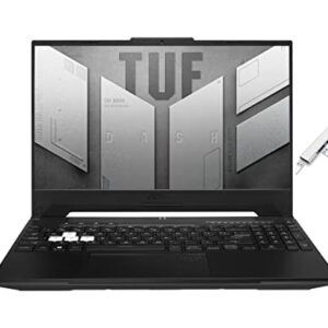 Asus TUF Dash 15.6" 144Hz FHD Gaming Laptop | 12th Generation Core i7-12650H | NVIDIA GeForce RTX 3070 | Backlit Keyboard | Windows 11 (Black, 16GB DDR4 | 512GB SSD)