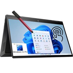 hp 2022 envy x360 15 2-in-1 15.6″ fhd touchscreen business laptop, hexa-core amd ryzen 5 5625u up to 4.3ghz, 16gb ddr4 ram, 512gb pcie ssd, wifi, bt, backlit kb, windows 11 pro, 64gb flash stylus