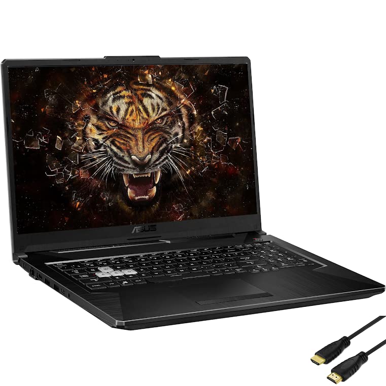 ASUS 2022 TUF Gaming Laptop, 17.3” 144Hz FHD IPS Display, NVIDIA GeForce RTX 3050 Ti, 11th Gen Intel Core i5-11400H Processor, 8GB RAM, 512GB PCIe SSD, Wi-Fi 6, RGB Backlit KB, Windows 11 H