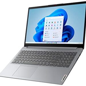 Lenovo IdeaPad 1 15.6" Home & Business Laptop (AMD Athlon 3050U, 8GB RAM, 256GB SSD) Anti-Glare, Webcam, Wi-Fi 6, HDMI, Type-C, 10-Hour Long Battery, IST Computers Cable, Win 11 Home – 2023 Model