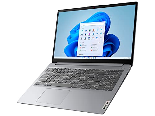 Lenovo IdeaPad 1 15.6" Home & Business Laptop (AMD Athlon 3050U, 8GB RAM, 256GB SSD) Anti-Glare, Webcam, Wi-Fi 6, HDMI, Type-C, 10-Hour Long Battery, IST Computers Cable, Win 11 Home – 2023 Model