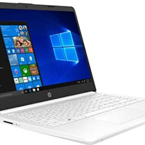 2022 HP Stream 14inch Laptop, Intel Celeron N4020 Dual-Core Processor, 4GB DDR4 Memory, 192GB Storage(64GB eMMC+128GB Card), Webcam, Bluetooth,1-Year Microsoft 365, Win10 S, Snow White | TGCD Bundle