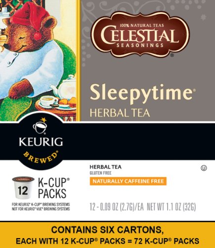 Celestial Seasonings Sleepytime Herbal Tea, Keurig Single-Serve K-Cup Pods, 72 Count