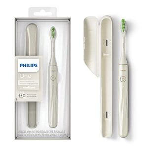 philips one by sonicare rechargeable toothbrush, snow, hy1200/07, 1 pack