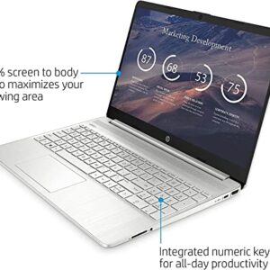 HP 2022 Newest 15.6 Inch FHD Laptop, 6-core AMD Ryzen 5 5500U (Beat i7-11370H),Windows 11 Home, 16GB DDR4 RAM, 1TB PCIe SSD, Wi-Fi 5, Bluetooth, Silver, Cefesfy Webcam Accessory