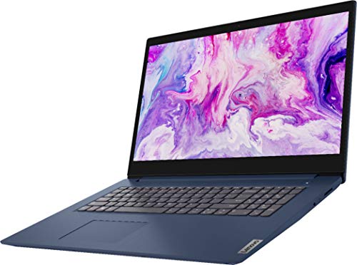 Lenovo 2022 IdeaPad 3 17.3" HD+ Laptop PC Intel 11th 4-Core i5-1135G7 36GB RAM DDR4 1TB M.2 NVMe SSD Iris Xe Graphics USB-C HDMI WiFi AX BT Webcam Fingerprint Blue Windows 10 Pro w/ RE Accessories