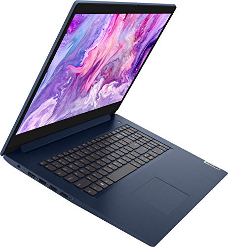 Lenovo 2022 IdeaPad 3 17.3" HD+ Laptop PC Intel 11th 4-Core i5-1135G7 36GB RAM DDR4 1TB M.2 NVMe SSD Iris Xe Graphics USB-C HDMI WiFi AX BT Webcam Fingerprint Blue Windows 10 Pro w/ RE Accessories