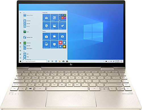 HP Envy x360 13 2-in-1 Laptop I 13.3" FHD OLED Touchscreen I 11th Gen Intel 4-Core i7-1165G7 I 8GB DDR4 512GB SSD Backlit Fingerprint Thunderbolt Win10Pro Pale Gold + 32GB MicroSD Card