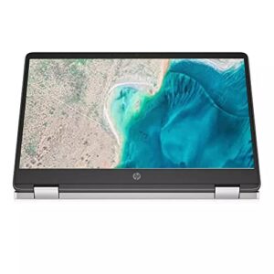 HP 2023 Convertible 2-in-1 Chromebook, 14" HD IPS Touchscreen, Intel Celeron up to 2.75GHz, 4GB Ram, 64GB SSD, 4K Graphics, Super-Fast 6th Gen WiFi, Dale Silver, Chrome OS(Renewed) (Dale Silver)