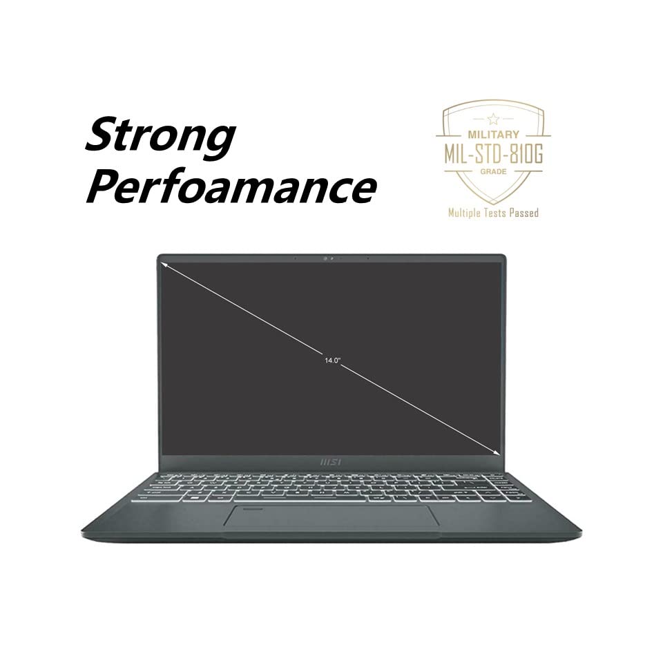 MSI Business Prestige 14 Evo Intel Core i5 12th Gen 1240P (12 Cores) - Iris Xe Graphics, 14.0" IPS 100% sRGB, Backlit KB, Thunderbolt 4, Fingerprint, Win 11, Gray, w/HDMI (16GB RAM | 1TB PCIe SSD)