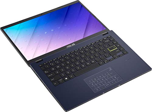 Asus Vivobook E410MA Thin and Light Business Laptop 14” HD Display Intel Celeron N4020 4GB RAM 64GB eMMC Intel HD Graphics 600 USB-C HDMI Office 365 Win10 (Star Balck)+ HDMI Cable