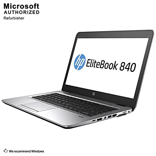 HP EliteBook 840 G1 14in HD Business Laptop Computer Ultrabook, Intel Core i5-4300U 1.9 GHz Processor, 8GB RAM, 128GB SSD, USB 3.0, VGA, Wifi, RJ45, Windows 10 Professional (Renewed)