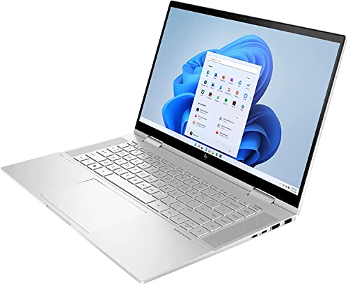 HP 2022 Envy X360 2-in-1 15.6" FHD Touchscreen Laptop, Intel Evo Core i7 1255U, 4.7 GHz, 16GB RAM, 1TB PCIe SSD, Backlit Keyboard, Intel Iris Xe Graphics, Stylus Pen, Wind11 Home+ Zipnology Cloth
