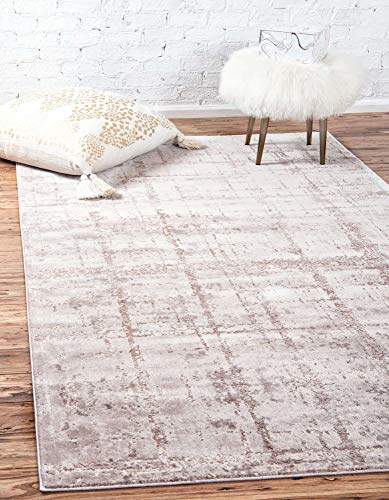 Unique Loom Uptown Collection by Jill Zarin Collection Textured Modern Beige Area Rug (9' 0 x 12' 0)