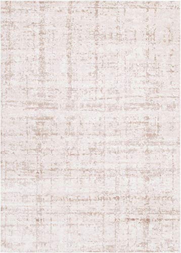 Unique Loom Uptown Collection by Jill Zarin Collection Textured Modern Beige Area Rug (9' 0 x 12' 0)