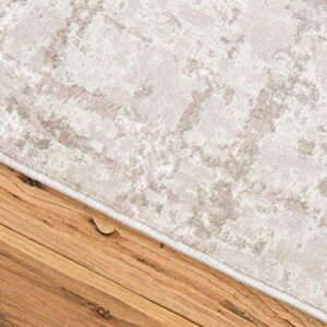 Unique Loom Uptown Collection by Jill Zarin Collection Textured Modern Beige Area Rug (9' 0 x 12' 0)